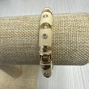 Sequin Nordstrom Colorful Mid-Thin Gold Tone Enamel Hinge Bangle $29 NWOT #77